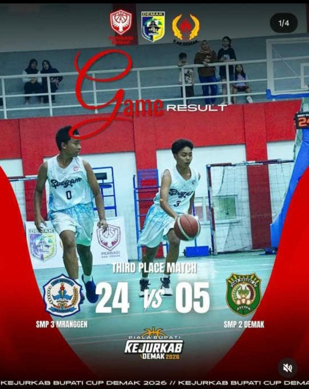 Basket juara 3 dikejurkab 2026